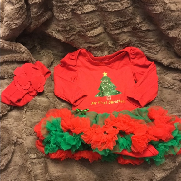 Boutique Other - CL🚨NWT My First Christmas Outfit Size 0-3 Month